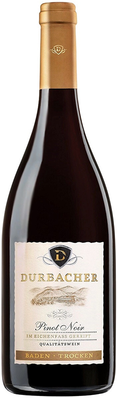 ВИНО сортовое выдержанное "Дюрбахер Баден Пино Нуар" сухое красное  креп 14%, емк 0.75л.