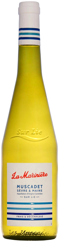 Вино сортовое ординарное "Мюскаде Севр э Мэн сюр Ли. Ля Мариньер" 2020г сухое белое  креп 12,5%, емк 0,75л