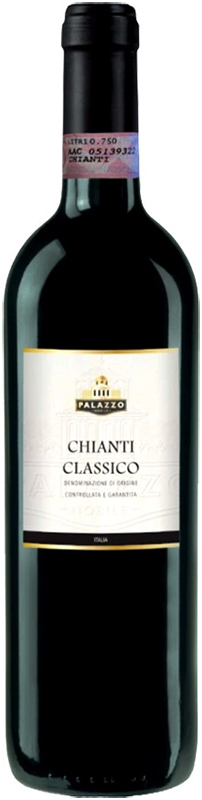 ВИНО выдержанное "Палаццо Нобиле Кьянти Классико" сухое красное  креп 13%, емк 0.75л.