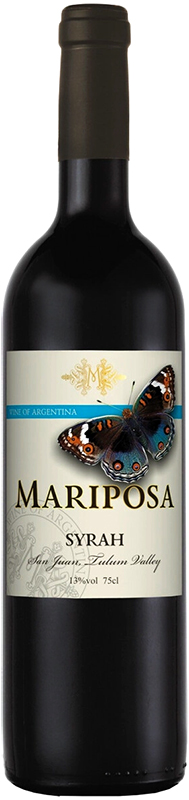 Вино столовое Марипоса Сира  2019г  красное сухое креп. 12,5%, емк  0,75л