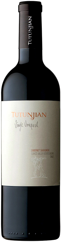 ВИНО сортовое выдержанное "Тутунжан Сингл Виньярд Каберне Совиньон" 2020г  сухое красное креп 13,5%, емк  0.75л.