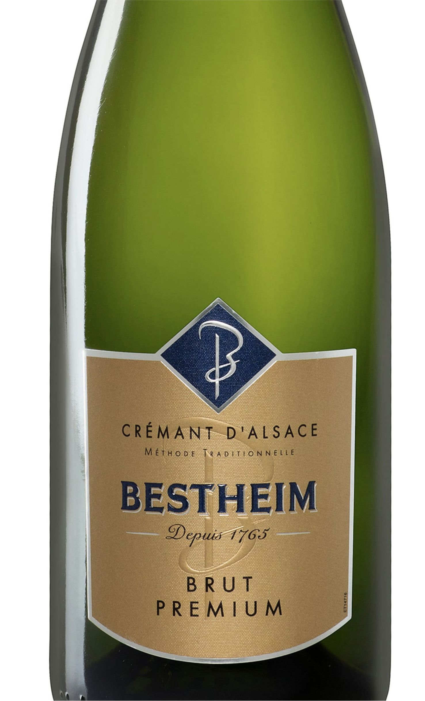Этикетка Игристое вино Бестхайм Креман д' Эльзас, белое брют, 0.75 л