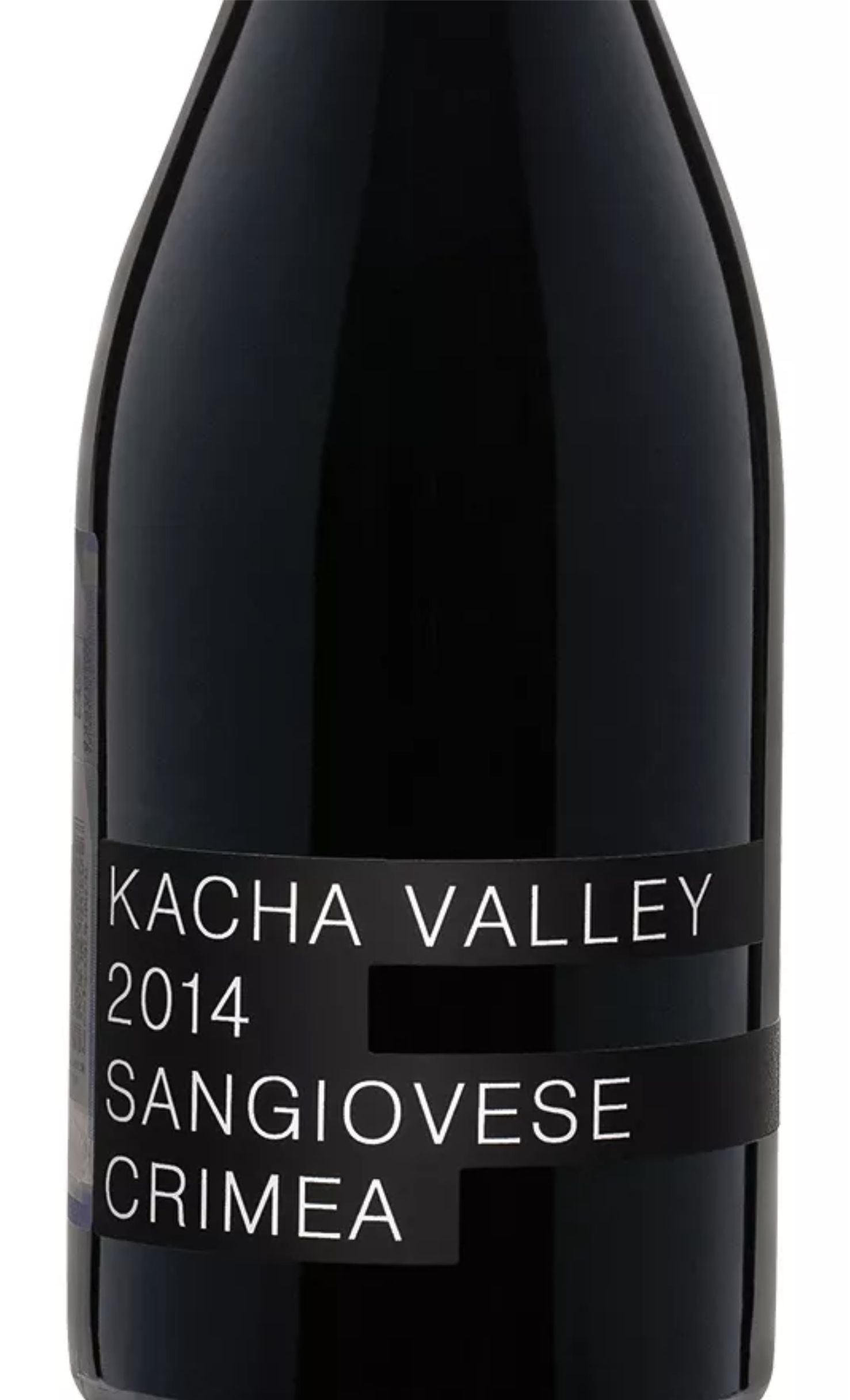 Этикетка Вино столовое ТЗ "KACHA VALLEY" сухое красное "Санджовезе" креп 14%, емк 0,75л