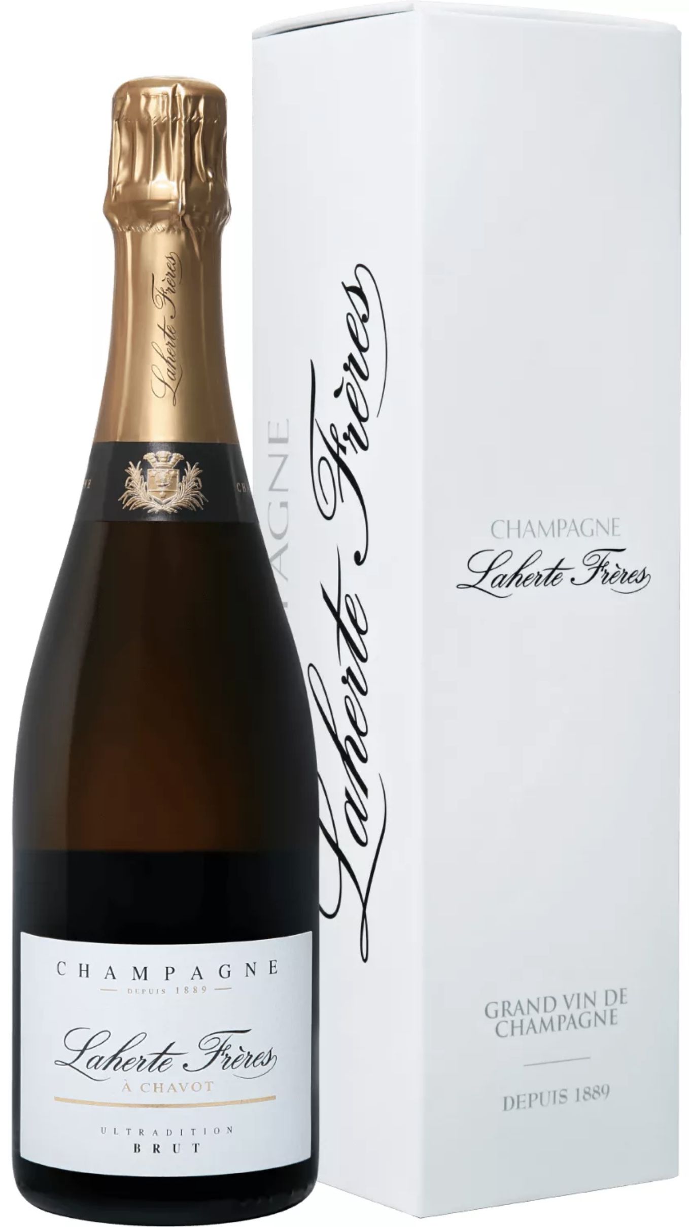 Шампанское Лаэрт Фрер Ультрадисьон, белое брют, 0.75 л