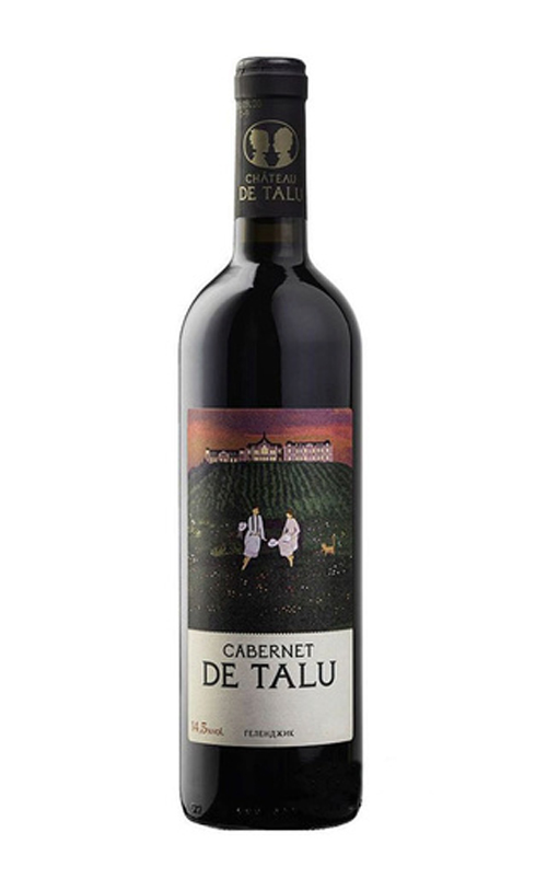 Вино с защищенным географическим указанием "Кубань" сухое красное "Каберне де Талю" 2019г  креп 14,5%, емк 0,75л