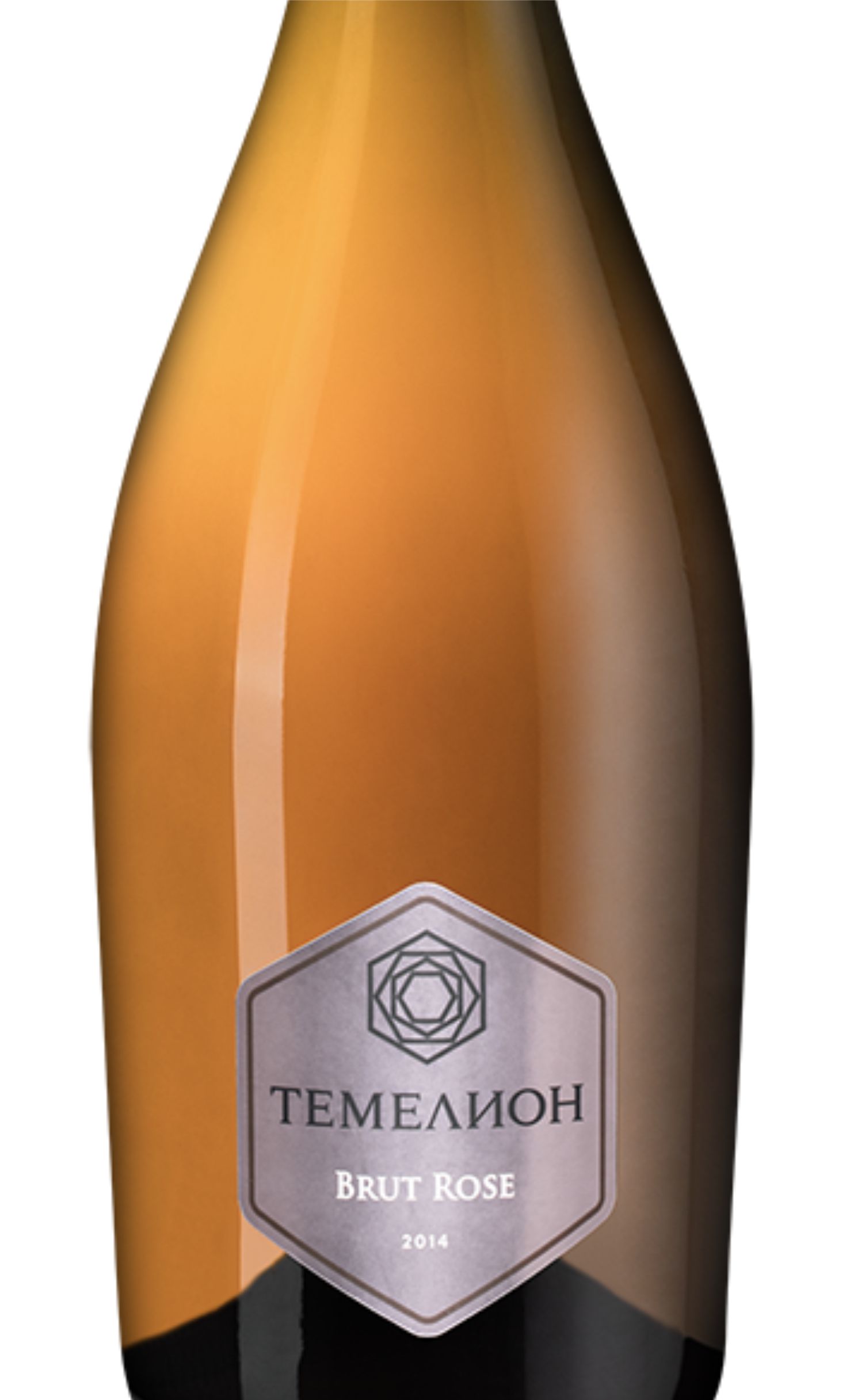 Этикетка Игристое вино "ТЕМЕЛИОН", розовое брют, 0.75 л