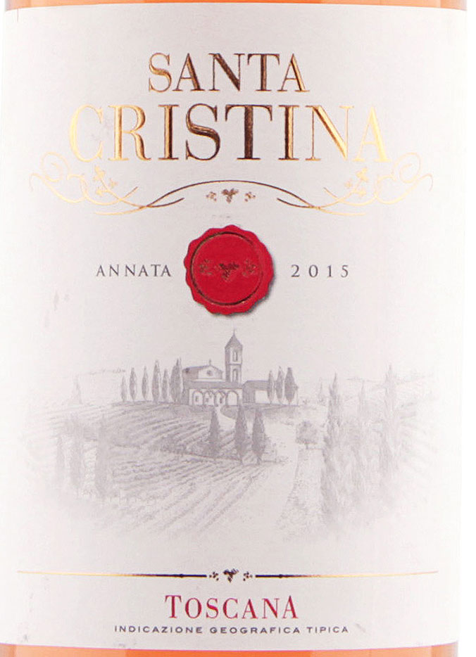 Этикетка Санта Кристина Розато Тоскана ИГТ 2015 0,75л розовое полусухое Marchesi Antinori S.p.A.