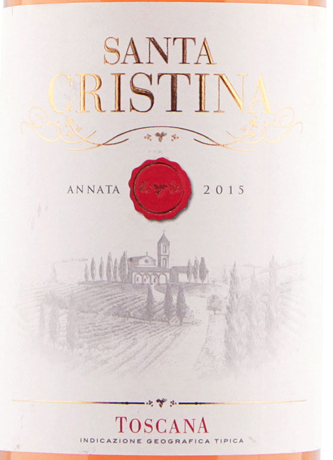 Этикетка Санта Кристина Розато Тоскана ИГТ 2015 0,75л розовое полусухое Marchesi Antinori S.p.A.