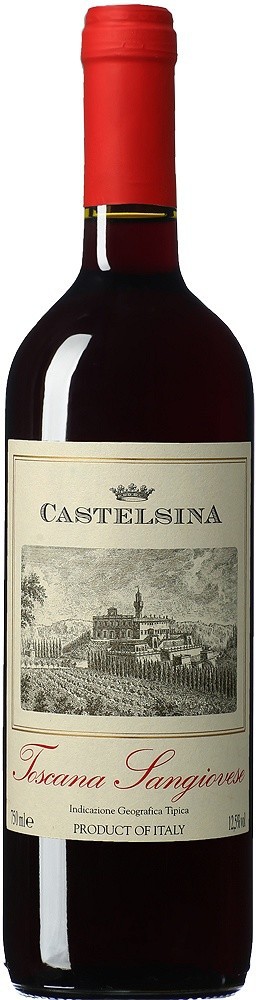 Кастельсина Тоскана Санджовезе ИГТ 2013 0,75л Красное 12,5% Сухое  Cantina Castelsina SA