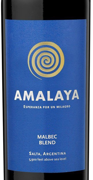 Этикетка Амалайа Хесс 2014 г. красное сухое 0,75 л.