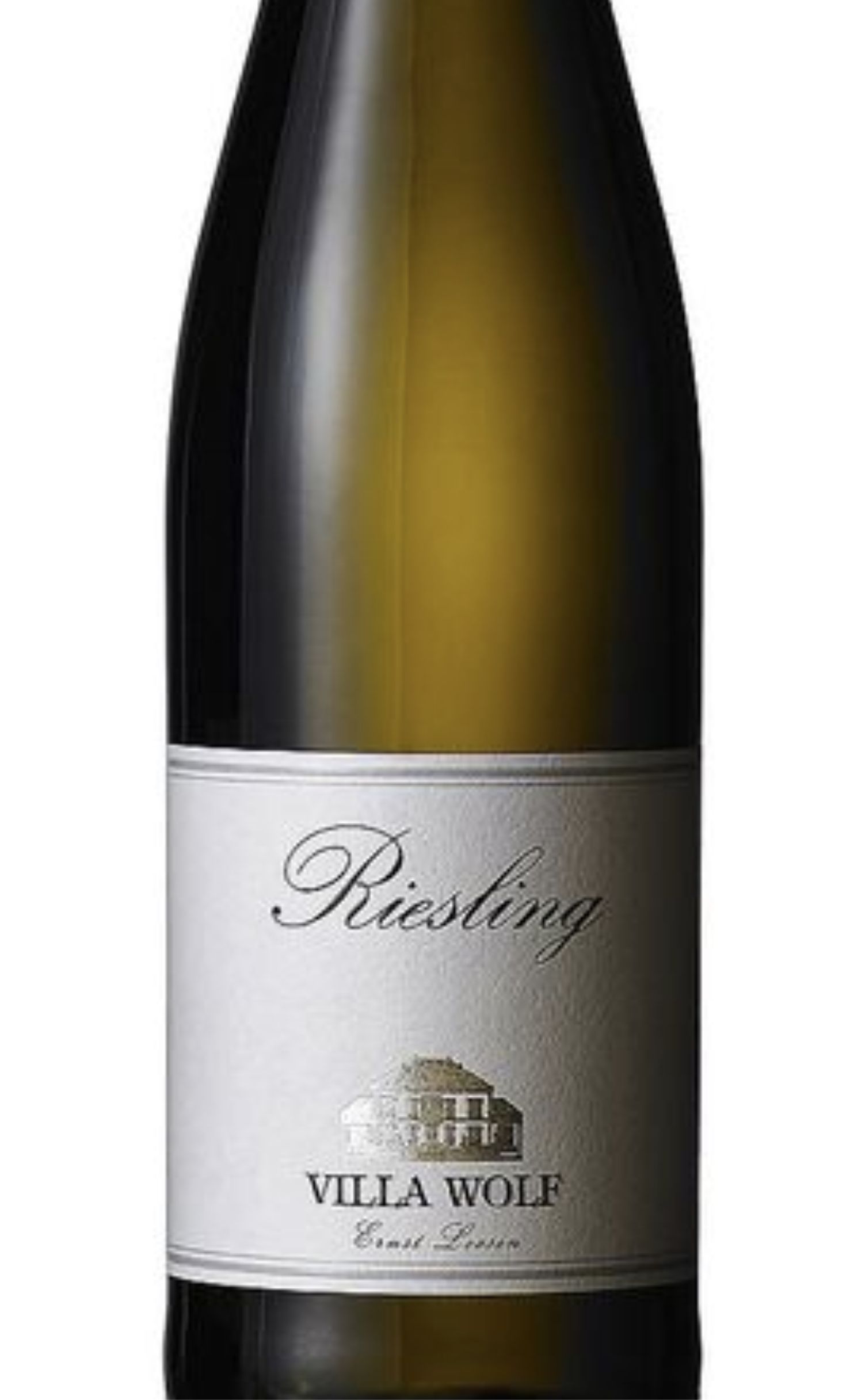 Этикетка Вилла Вольф Рислинг Драй  Квалитетсвайн 2017 0.75л. белое 12.5% полусухое