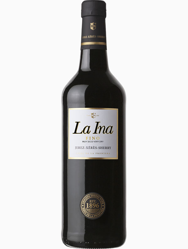 Херес ""Ла Ина" Фино", крепленое (ликерное) вино креп 15%, емк  0,75л