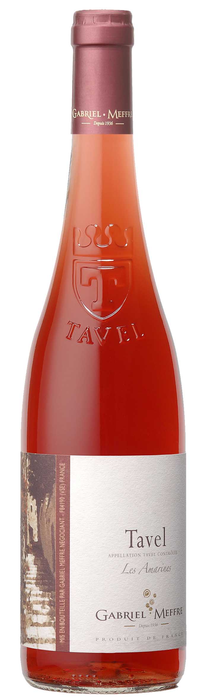 Вино выдержанное сухое розовое "Тавель. Габриэль Мэфр. "Лез Амарин""  2019г креп 15%, емк 0,75л