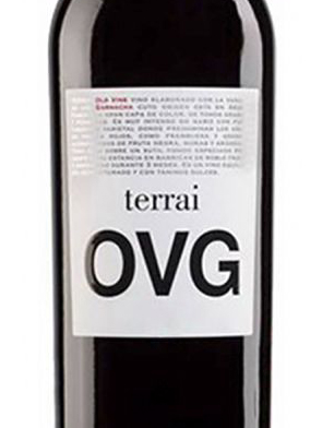 Этикетка Террай ОВГ, 0.75л., DOP Кариньена, красное сухое