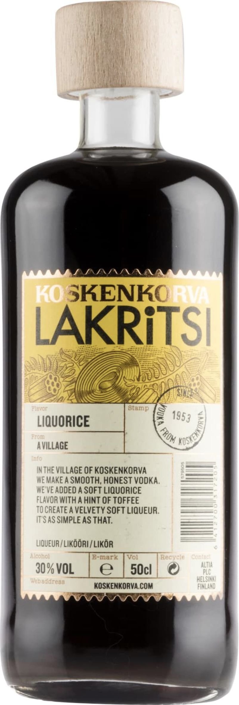 Ликер Коскенкорва Лакрица 0,5л