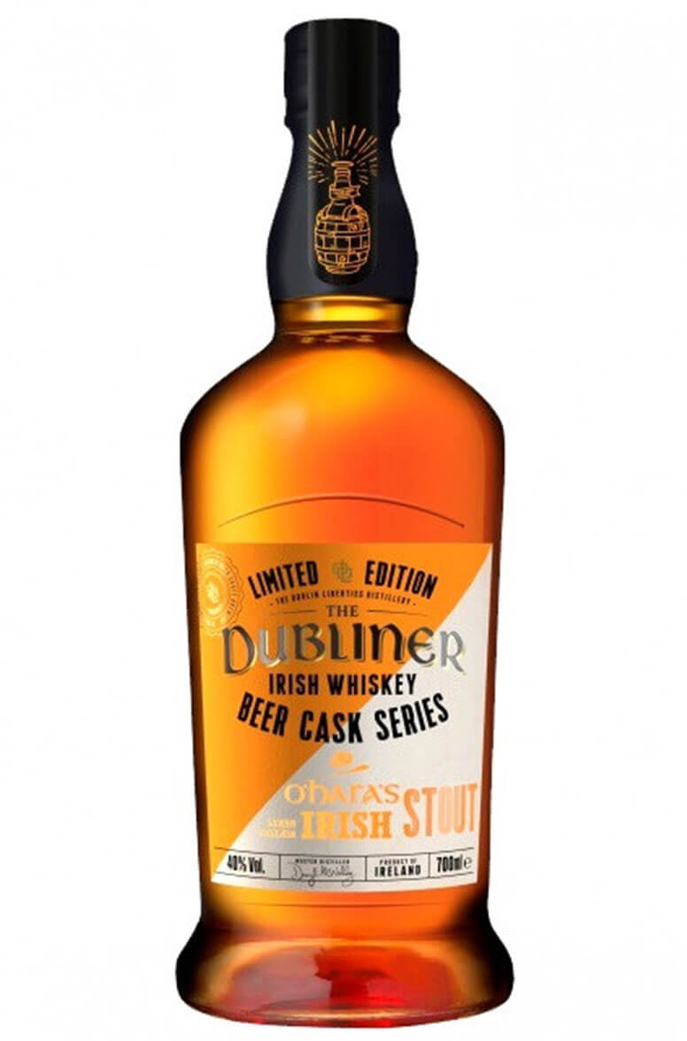 Виски ирландский купажированный "Зе Даблинер Айриш Стаут" выдержанный в пивных бочках  креп 40%, емк 0,7л.