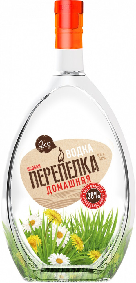 ВОДКА "Перепелка "Домашняя" креп 38%, емк 0.5л.