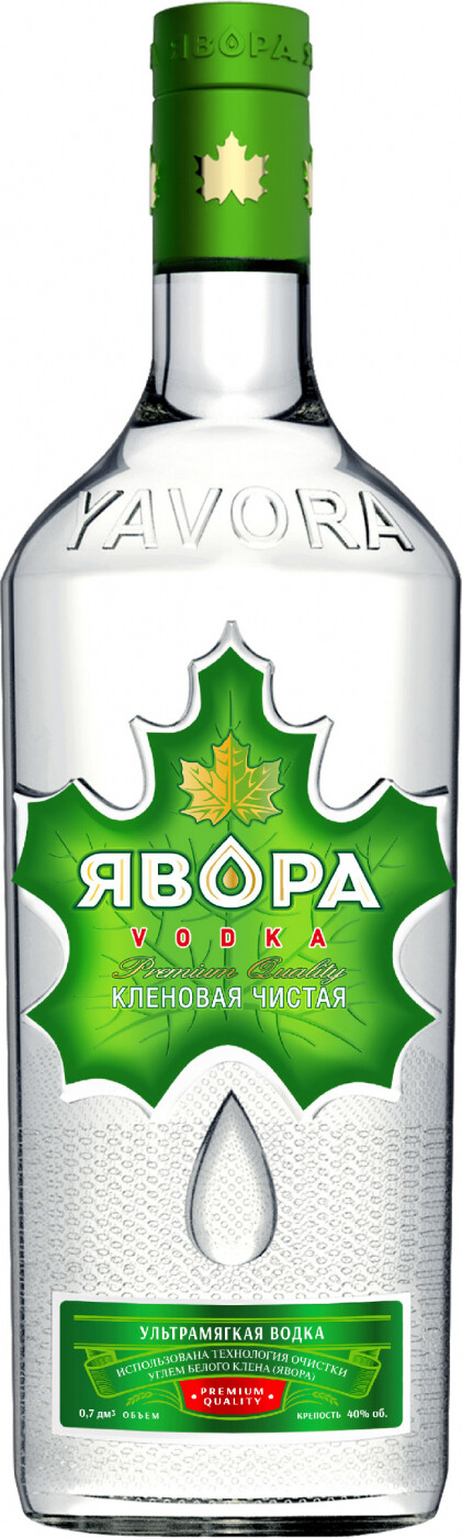 ВОДКА "ЯВОРА КЛЕНОВАЯ ЧИСТАЯ" креп 40%, емк 0.5л.