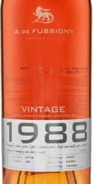 Этикетка Коньяк Винтаж 1988 серия Коллексьон креп 43%, емк 0,7л п/у