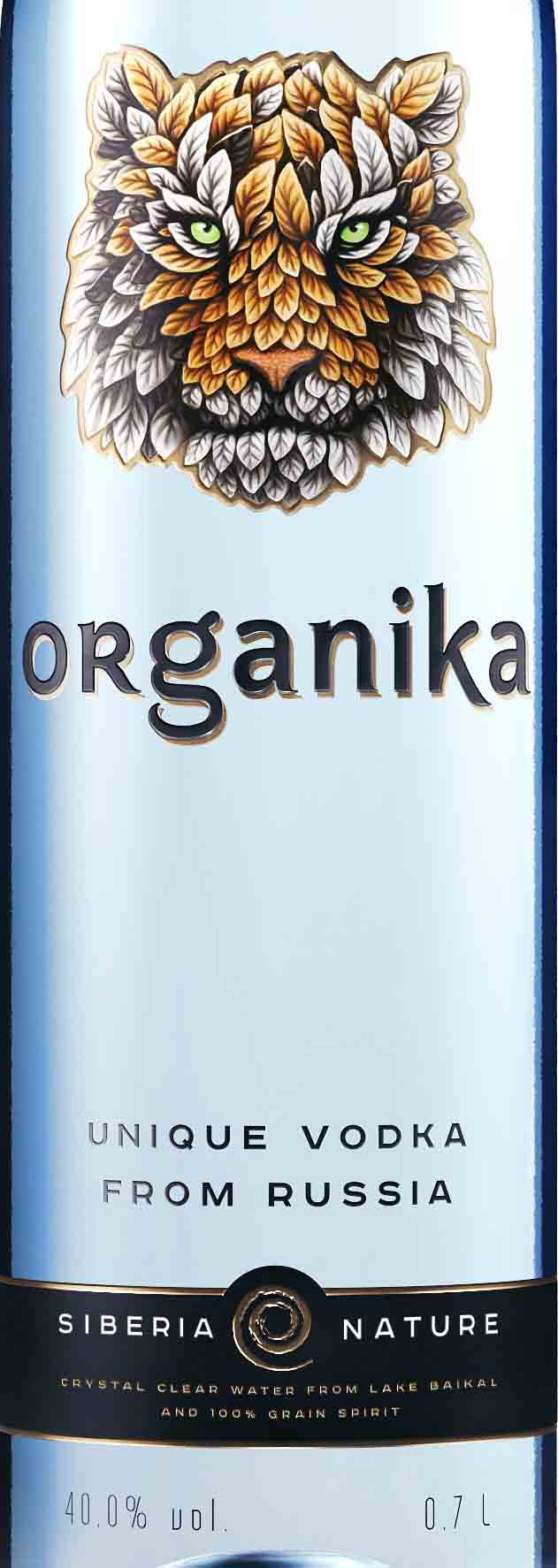 Этикетка Водка Organika/ Органика 0,5 в ПУ с книгой