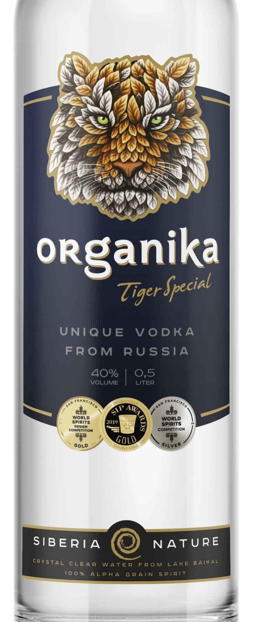 Этикетка Organika Tiger Special /Органика Тайгер Спешл 0,5 креп 40%