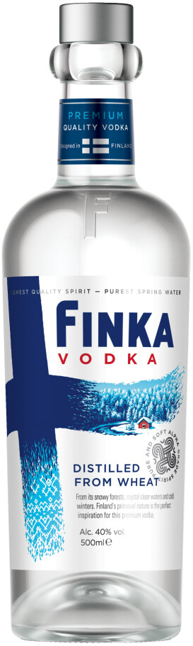 Водка "ФИНКА" креп 40%, емк 0,5л