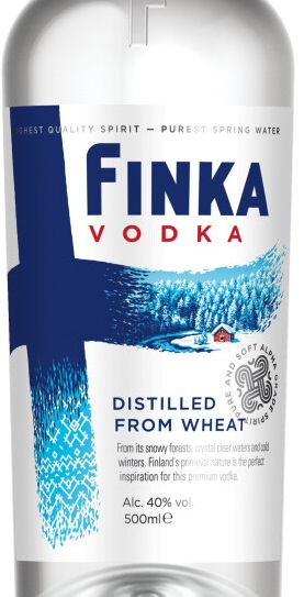 Этикетка Водка "ФИНКА" креп 40%, емк 0,5л