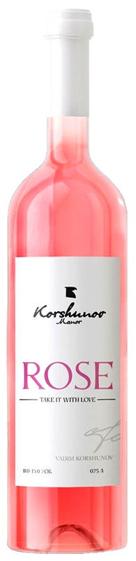 Вино сухое розовое "Розе"2021г  серия "Коршунов Поместье" креп 11%, емк  0,75л