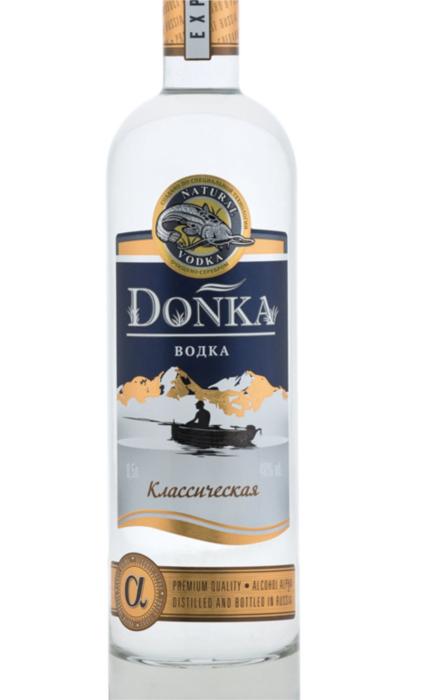 Этикетка Водка Донка Классическая, 0.5 л