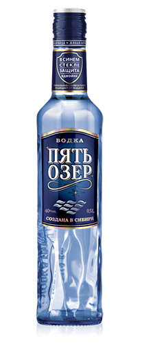 Водка Пять Озер 0,5л