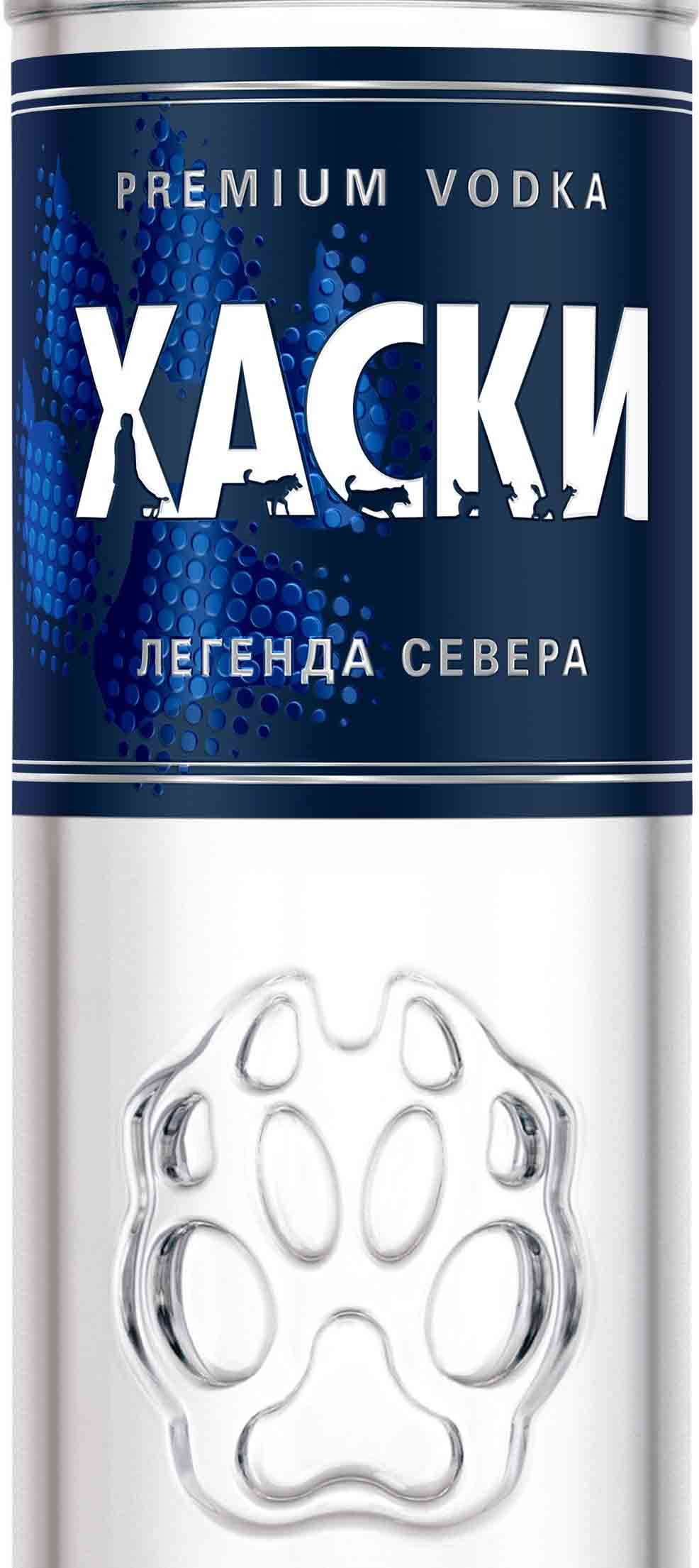 Этикетка Водка Хаски, 0.5 л