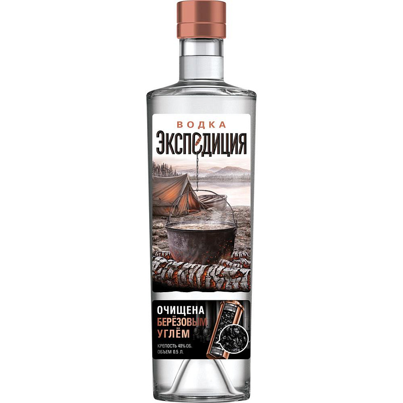 Водка Экспедиция креп 40%, емк 0,5л