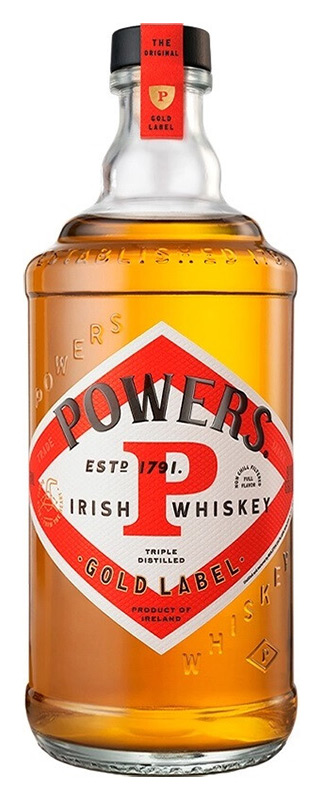 Виски ирландский купажированный "Пауэрс Голд Лэйбл",  креп 43,2%,емк 0,7л.