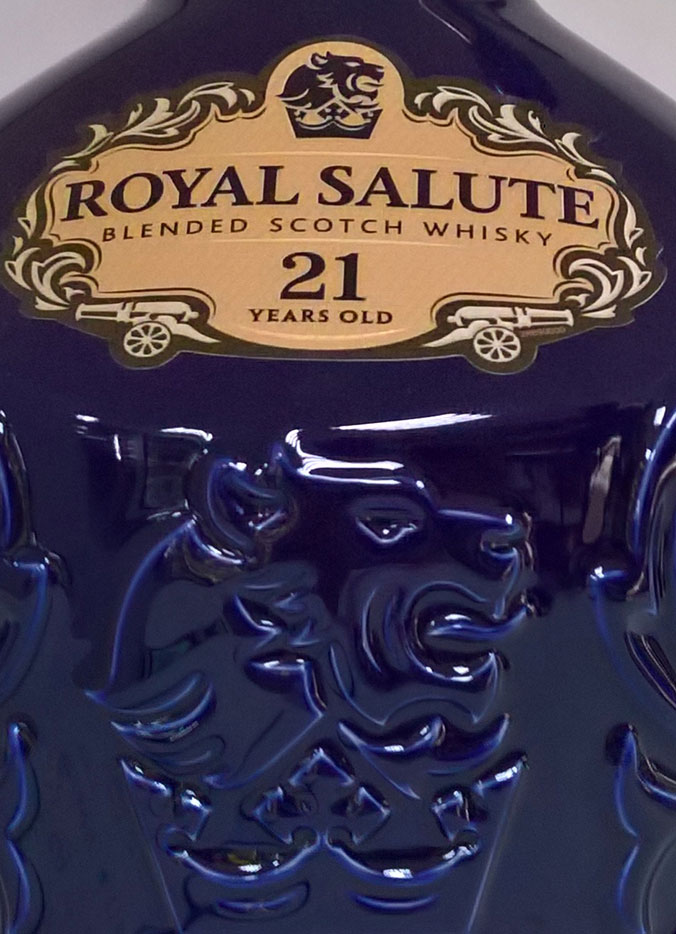 Этикетка Виски Роял Салют 21 год, 0.7 л
