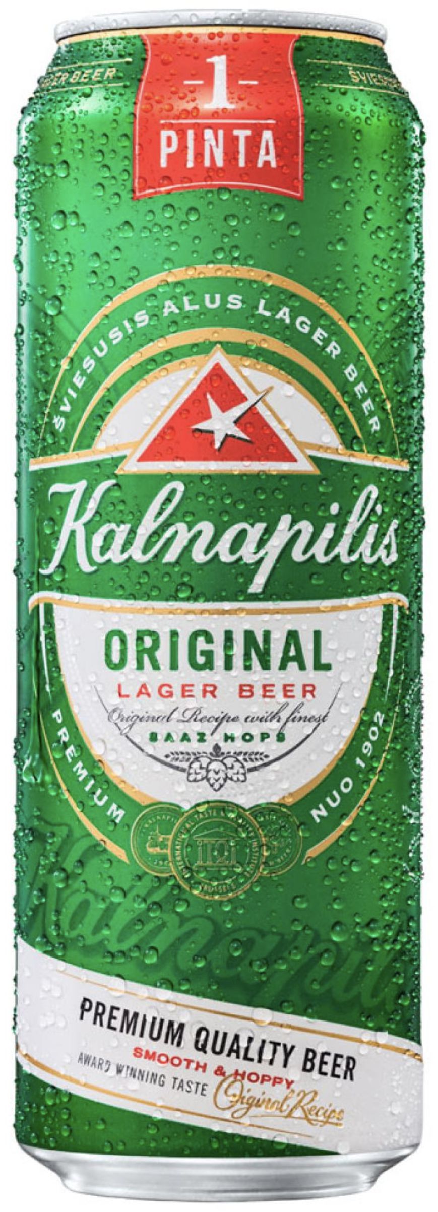 Пиво Калнапилис Ориджинал, светлое, 0.568 л