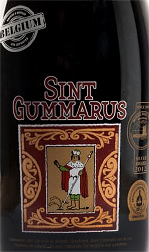 Этикетка Пиво темное непастеризованное фильтрованное "Синт Гуммарус Дюбель" креп 7,1%, емк 0,75л бут