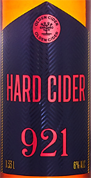 Этикетка СИДР OLDEN HARD CIDER 921 яблочный полусухой крепкий с хмелем и грейфруктом креп 6%, емк 0,33л бут