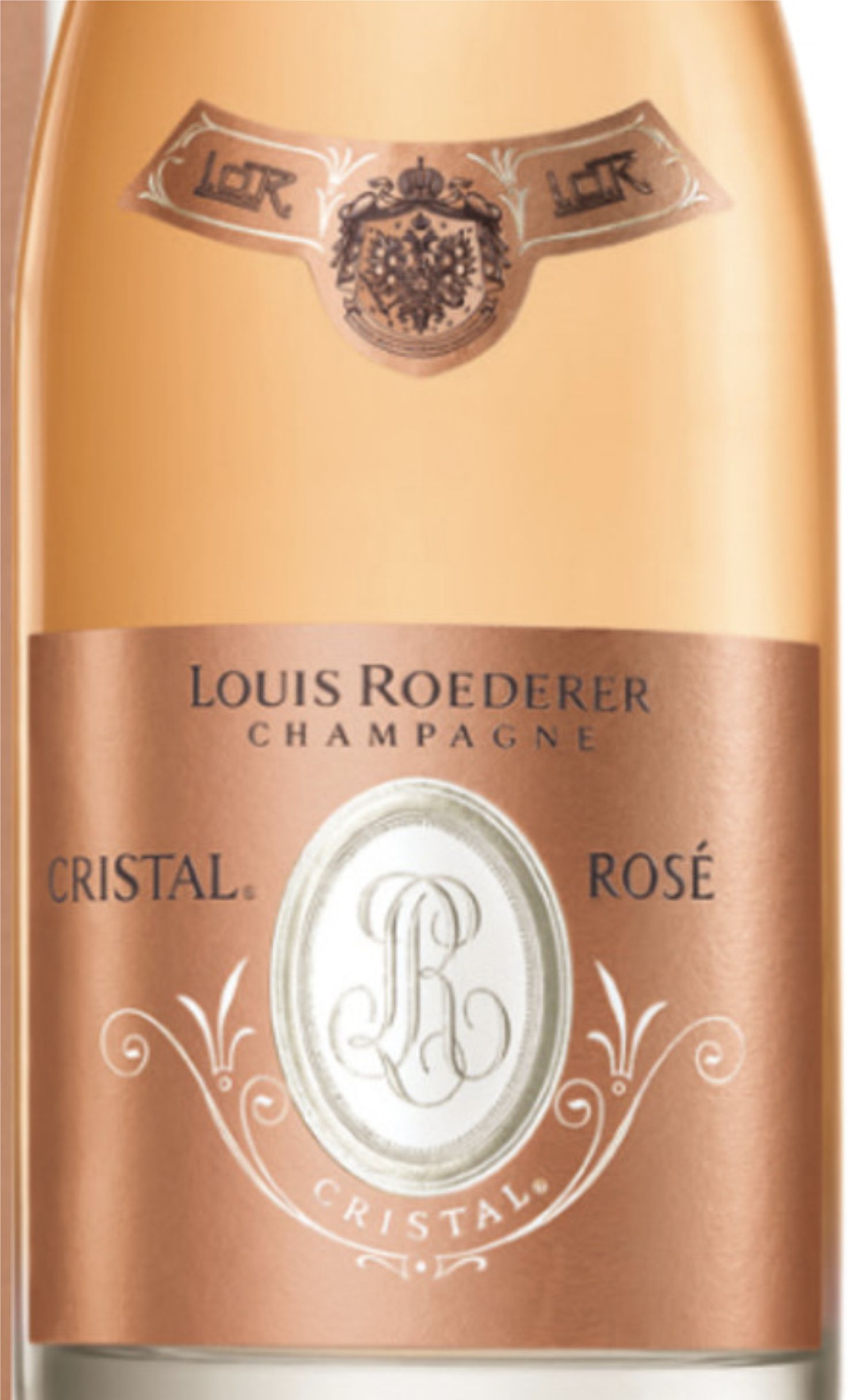 Этикетка Шампанское Луи Родерер "Кристаль" Розе 2008, розовое брют, 0.75 л
