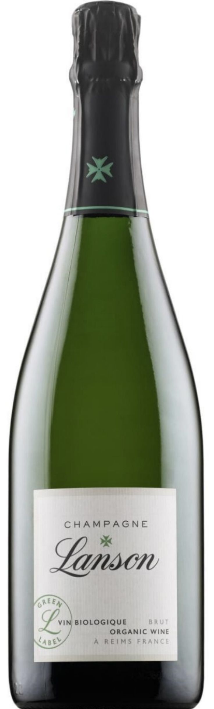 Шампанское Лансон "Грин Лейбл", белое брют, 0.75 л
