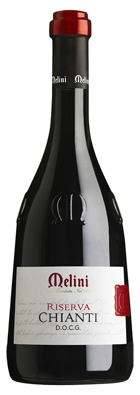 Вино защищённого наименования места происхождения сухое красное "Мелини Кьянти Ризерва" 2017г креп 14%, емк 0,75л