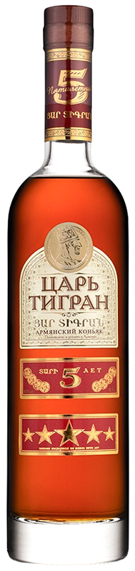 Коньяк Царь Тигран армянский 5 лет 0,7л, алк. 40%