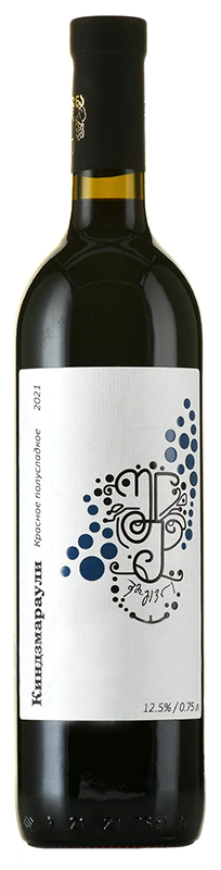 Вино ординарное сортовое красное полусладкое "Киндзмараули"  креп 12,5%, емк  0,75 л