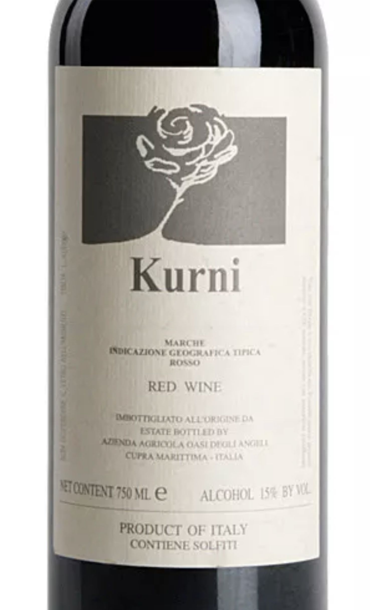 Этикетка Курни (Марке) 2013, 0.75 л, 14,5%, красное, полусладкое