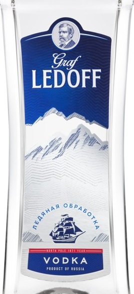 Этикетка Водка Граф Ледофф (Graf Ledoff) креп 40%, емк 0.5л
