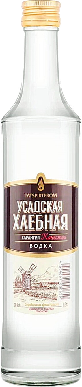 Водка "УСАДСКАЯ ХЛЕБНАЯ" креп 38%, емк 0,5 л