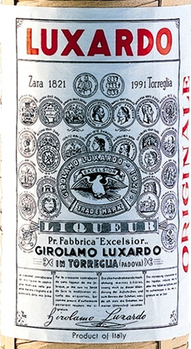 Этикетка ЛИКЕР десертный Мараскино Ориджинал Люксардо (MARASCHINO ORIGINALE LUXARDO) в сол.оплетке (ПД) креп 32%, емк 0,75л