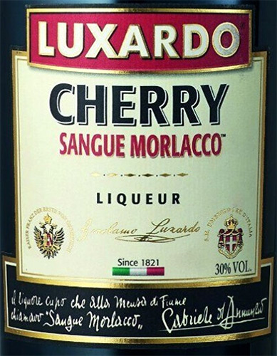 Этикетка ЛИКЕР Люксардо Черри Сангуэ Морлакко ("LUXARDO CHERRY SANGUE MORLACCO") десертный ликер креп 30%, емк 0.75л.