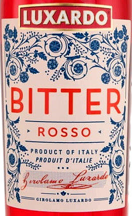 Этикетка ЛИКЕР Люксардо Биттер Россо ("LUXARDO BITTER ROSSO") десертный ликер креп 25%, емк 0.75л.