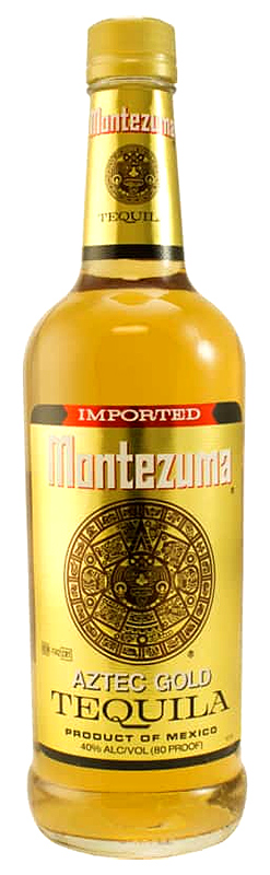 Спиртной напиток (текила) "Монтезума Текила Золотая" креп 40%, емк 0.75л.