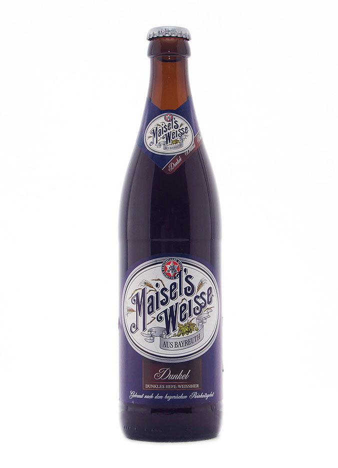 Пиво Майзелс Вайс Дункель, пшеничное темное нефильтрованное, 0.5 л